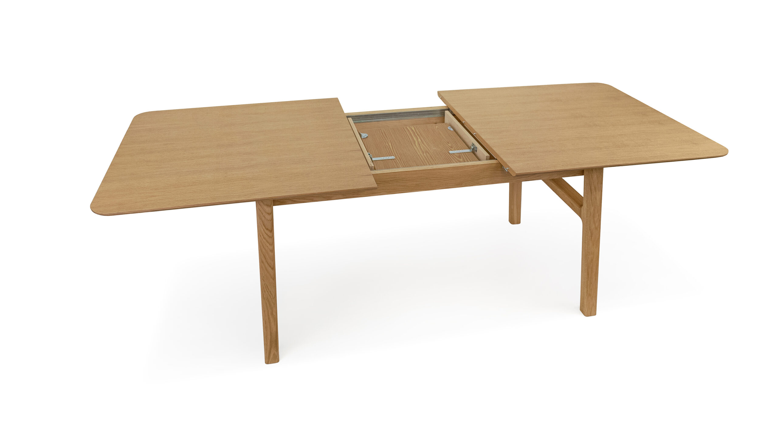 Curved Butterfly Extending Dining Table Oak_6 Söögilaud Curved, pikendatav - Pilt 6