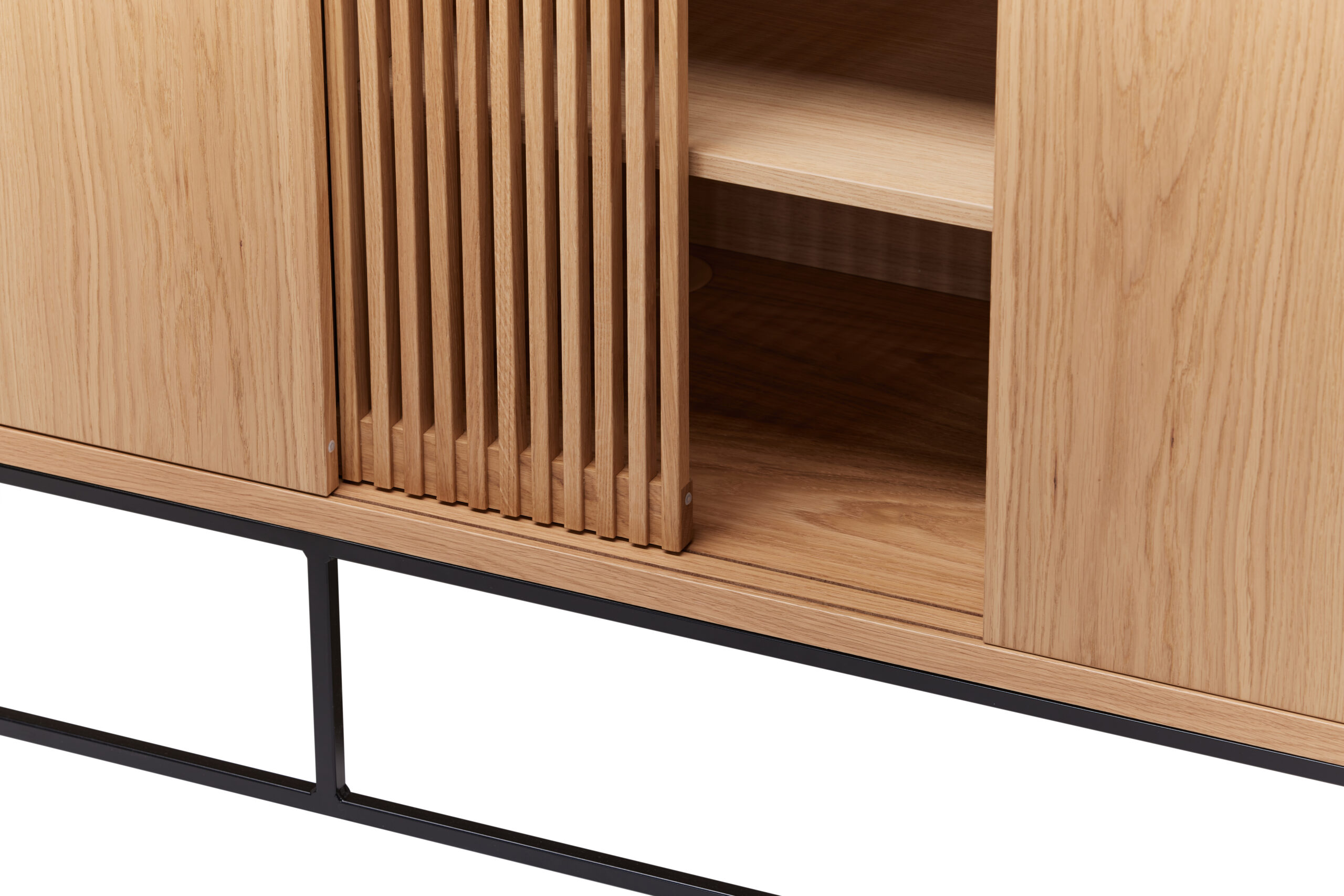 Ende Sideboard Oak Metal (KD) 302215001132 (16) Kummut Ende, tamm - Pilt 3