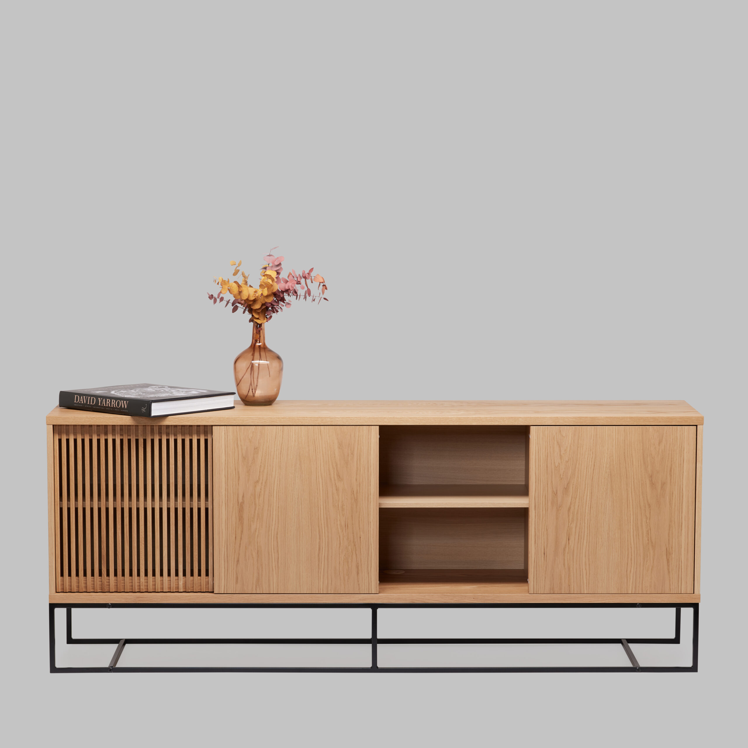 Ende Sideboard Oak Metal (KD) 302215001132 (23) Kummut Ende, tamm - Pilt 1