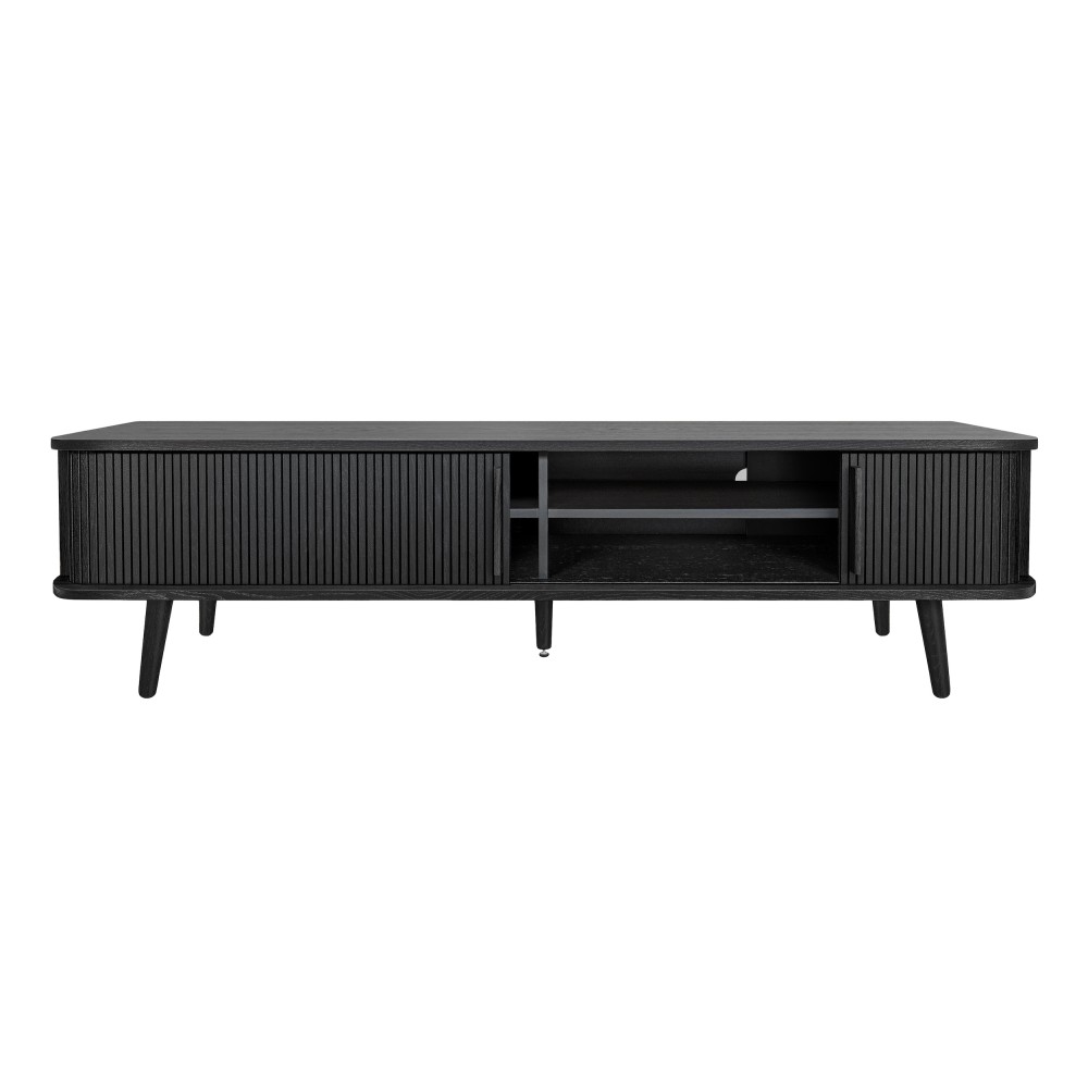 Rove Tambour TV-alus 180_must2 Rove Tambour TV-alus 180cm / must - Pilt 2