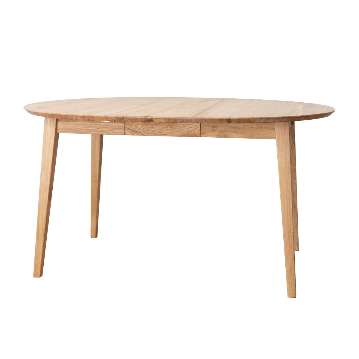 naturaalne tamm Ümmargune söögilaud Lunden (pikendatav) 90/140cm, erinevad värvid - Pilt 19