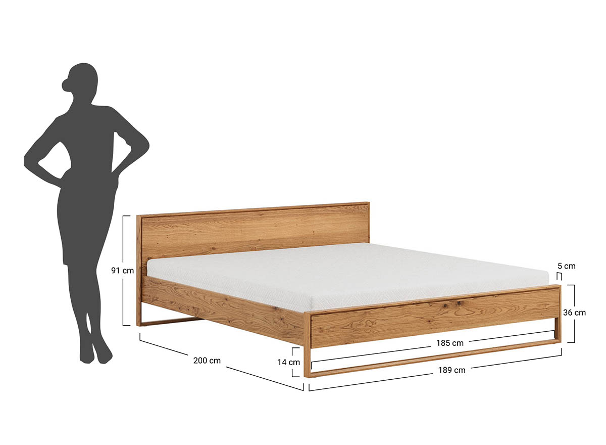 Täispuidust voodi Adri 140cm x 200cm, erinevad värvid - Pilt 30